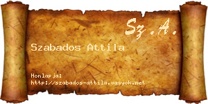 Szabados Attila névjegykártya